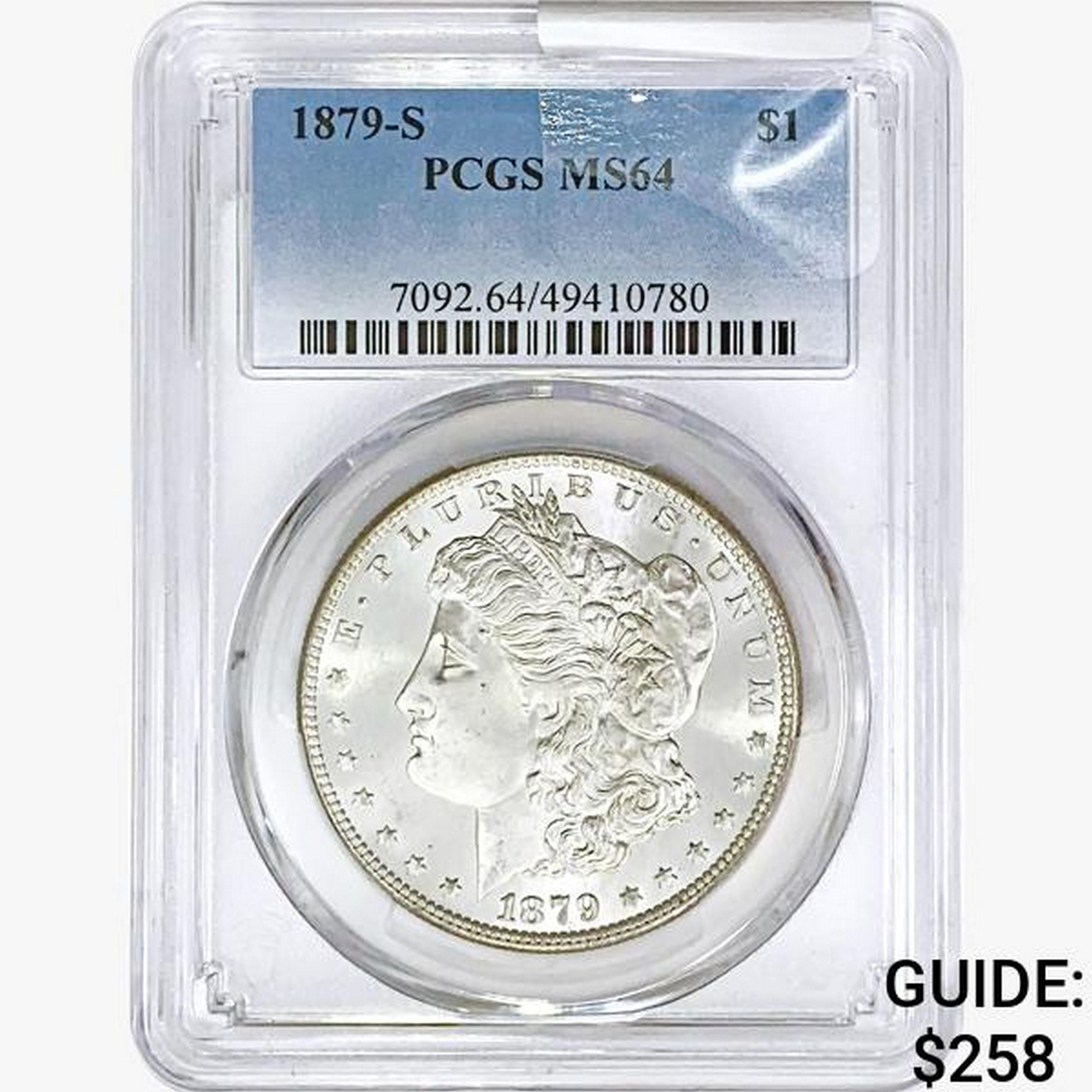 1879-S Morgan Silver Dollar PCGS MS64