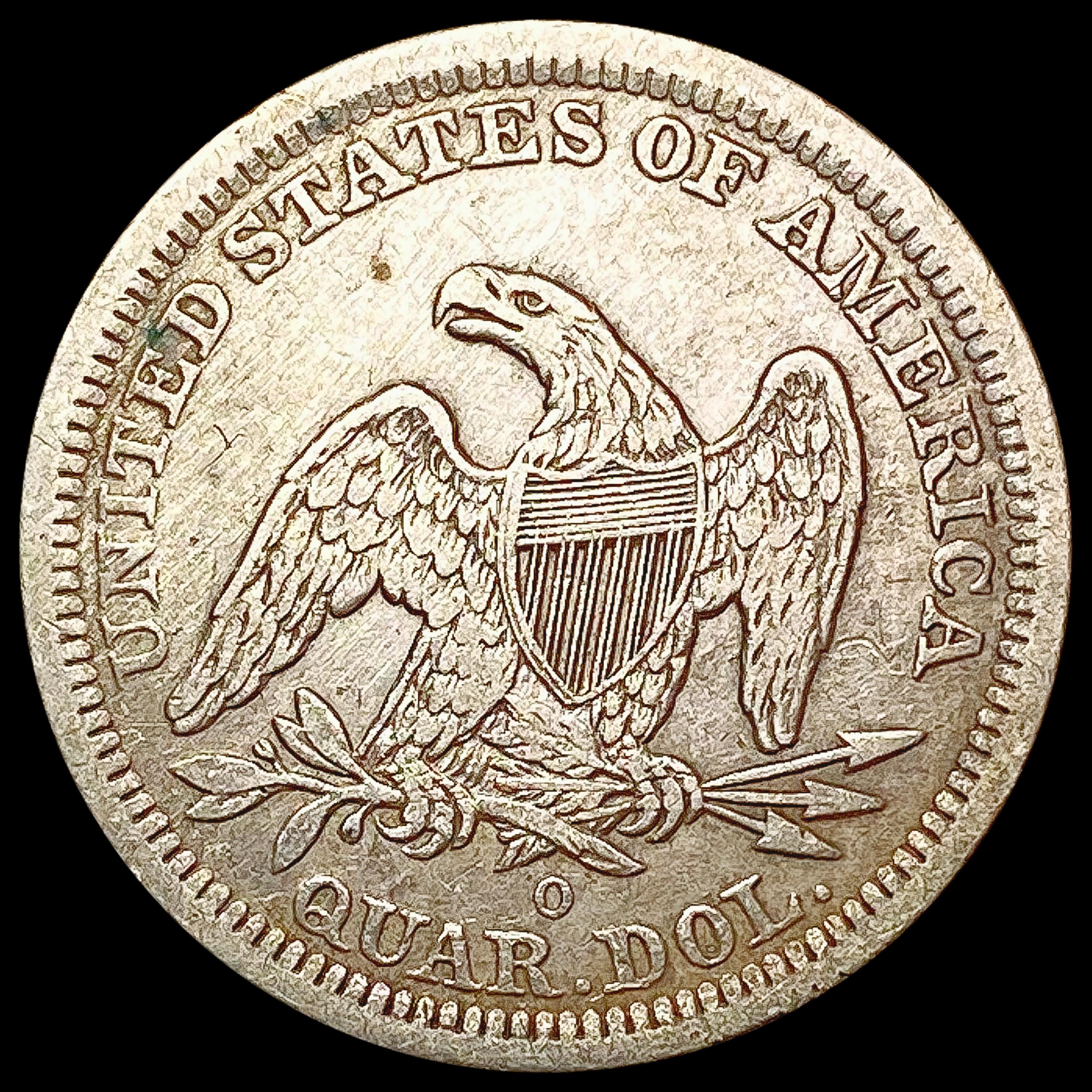 1842-O Seated Liberty Quarter LIGHTLY CIRCULATED