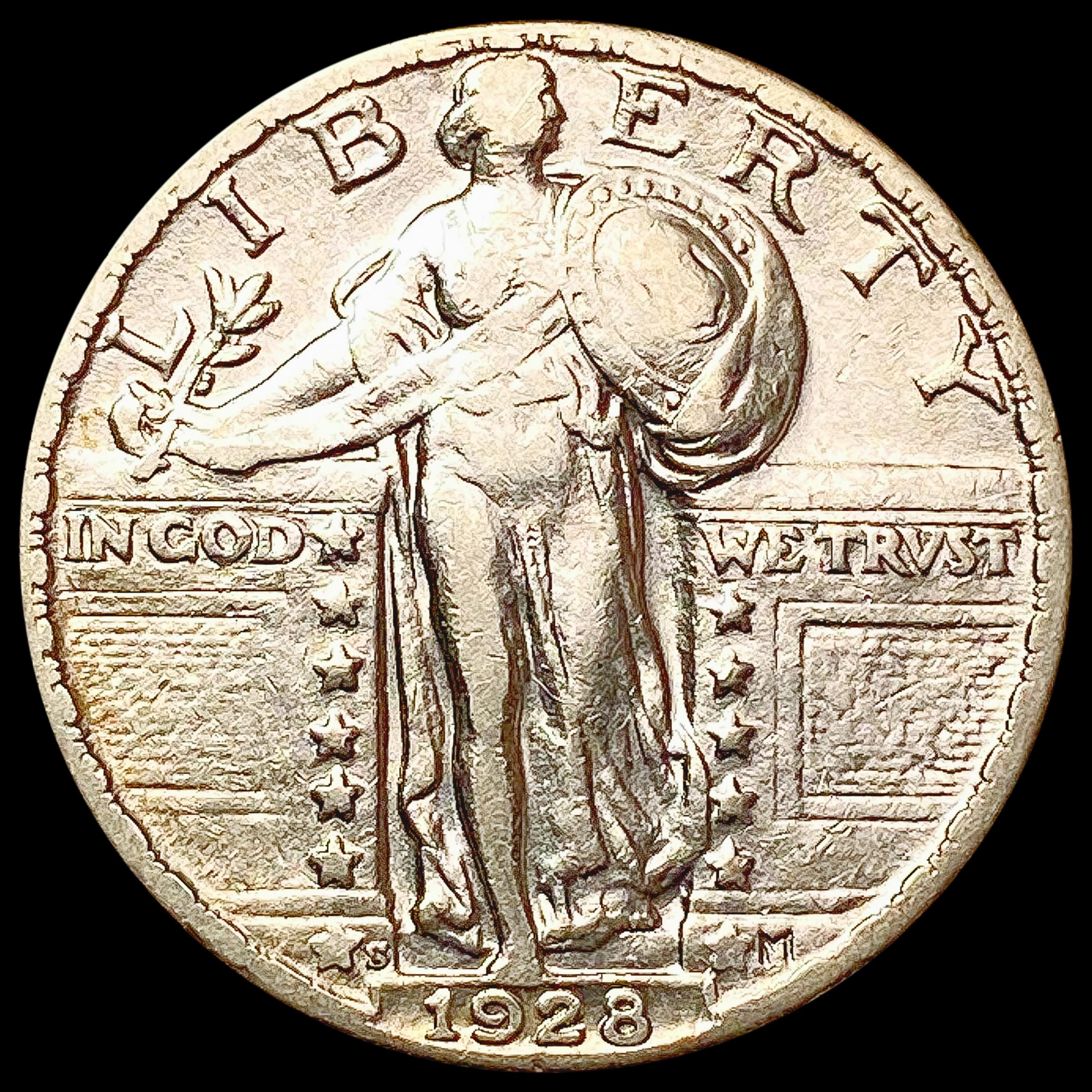 1928-S Standing Liberty Quarter CLOSELY UNCIRCULAT