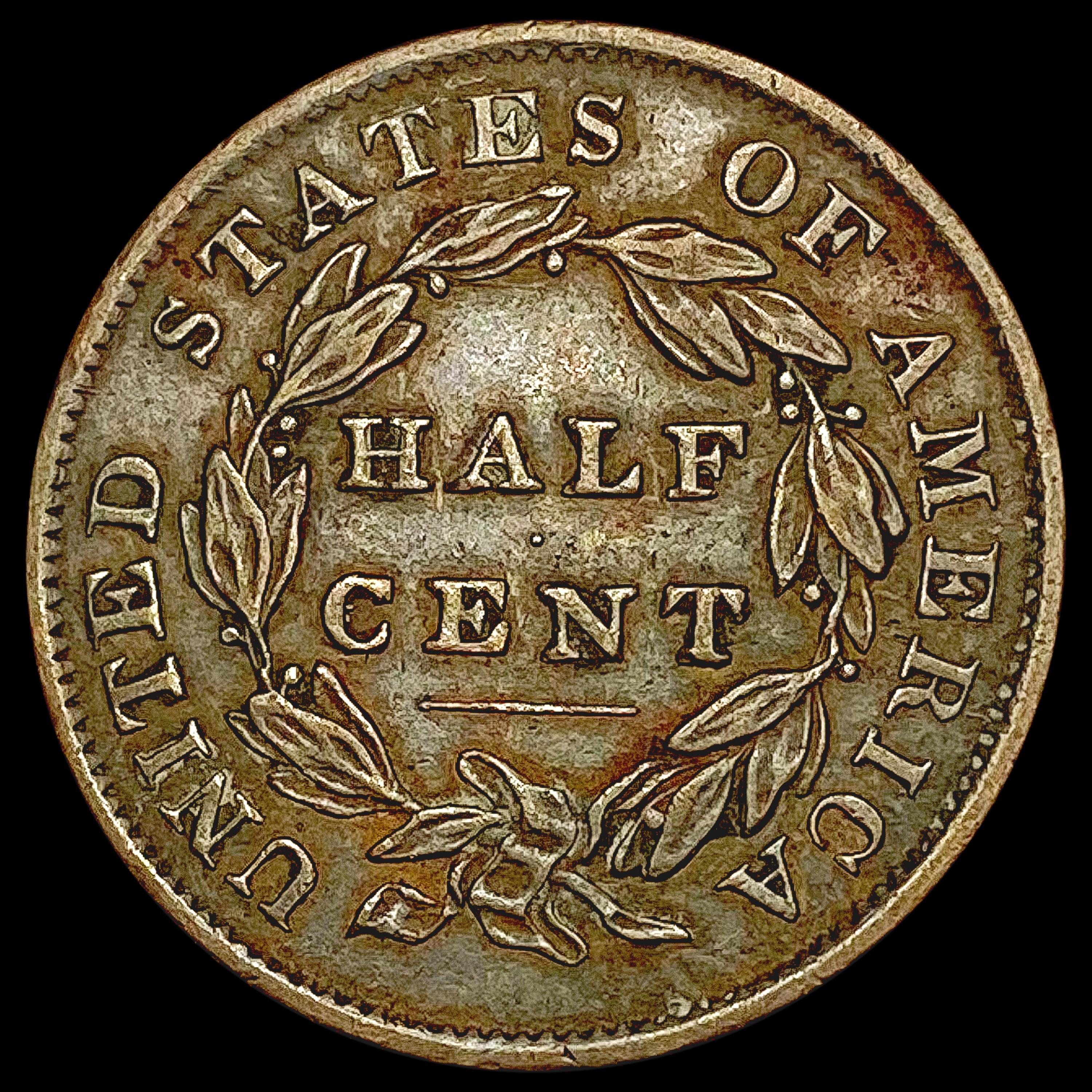 1833 Classic Head Half Cent CHOICE AU