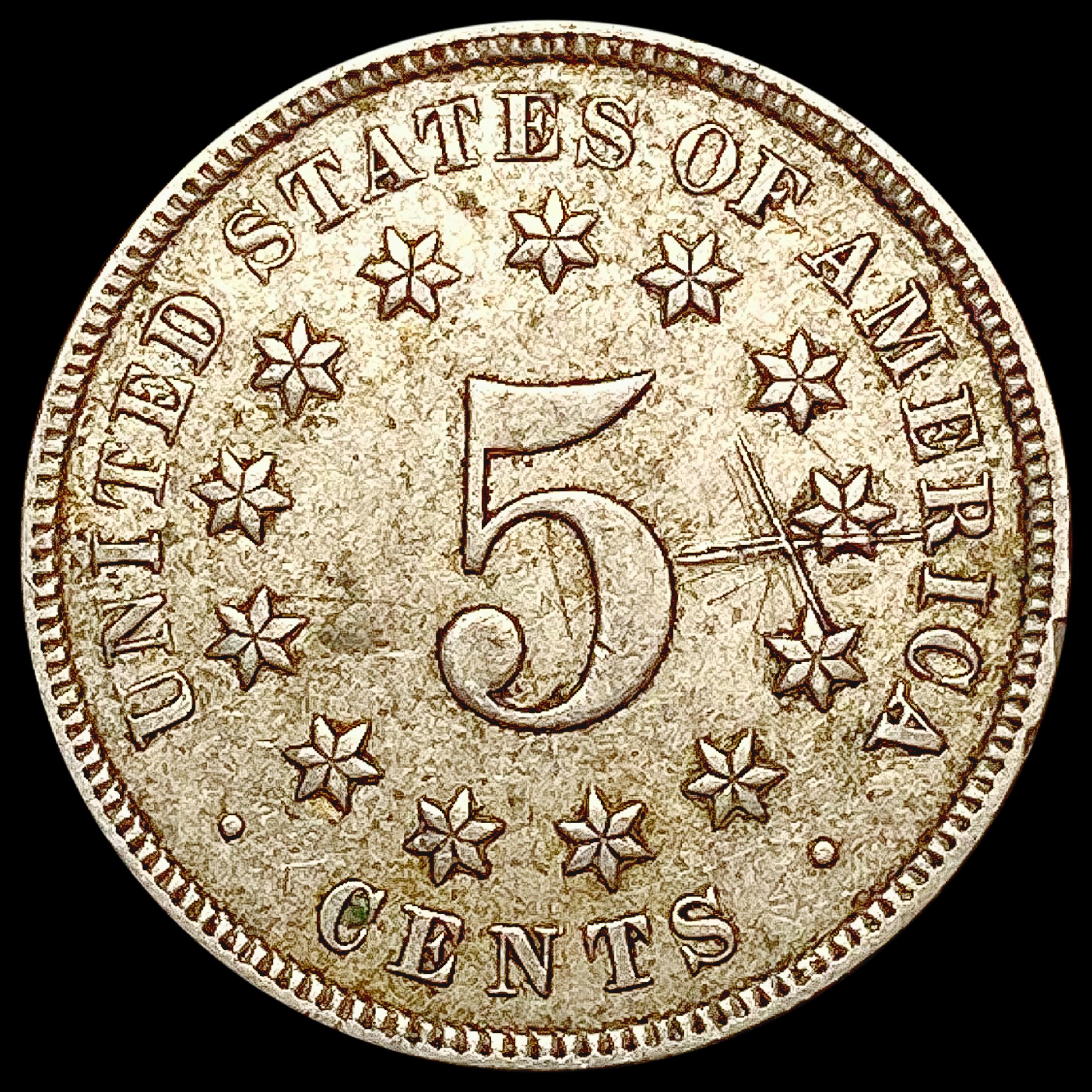 1873 Shield Nickel LIGHTLY CIRCULATED