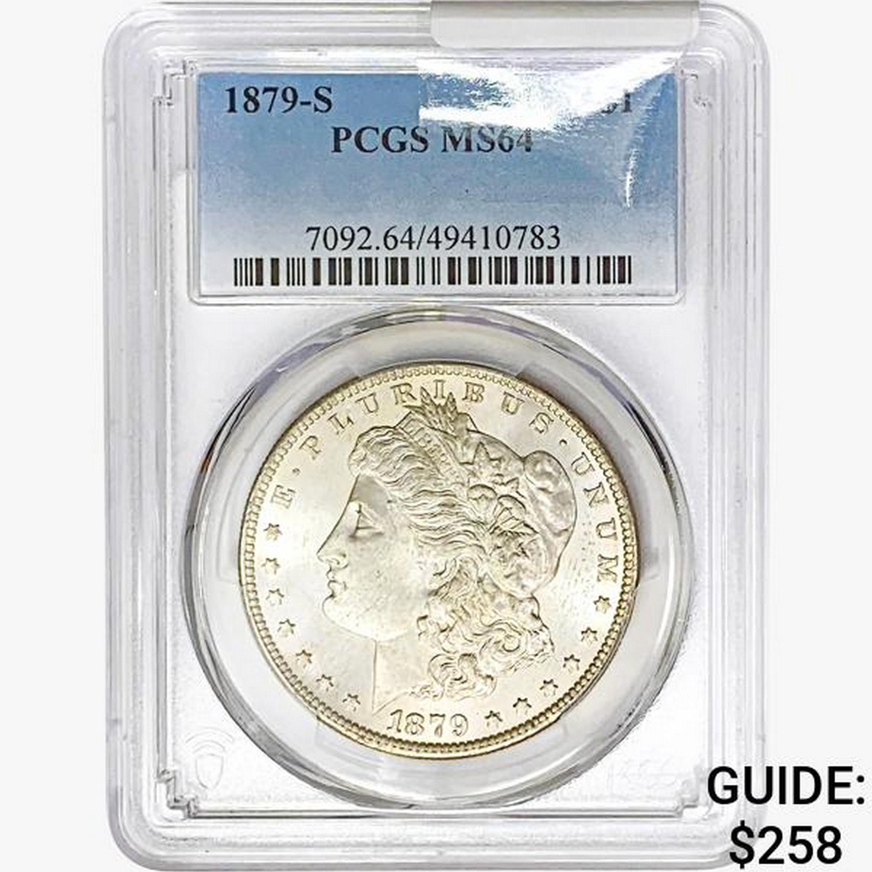 1879-S Morgan Silver Dollar PCGS MS64