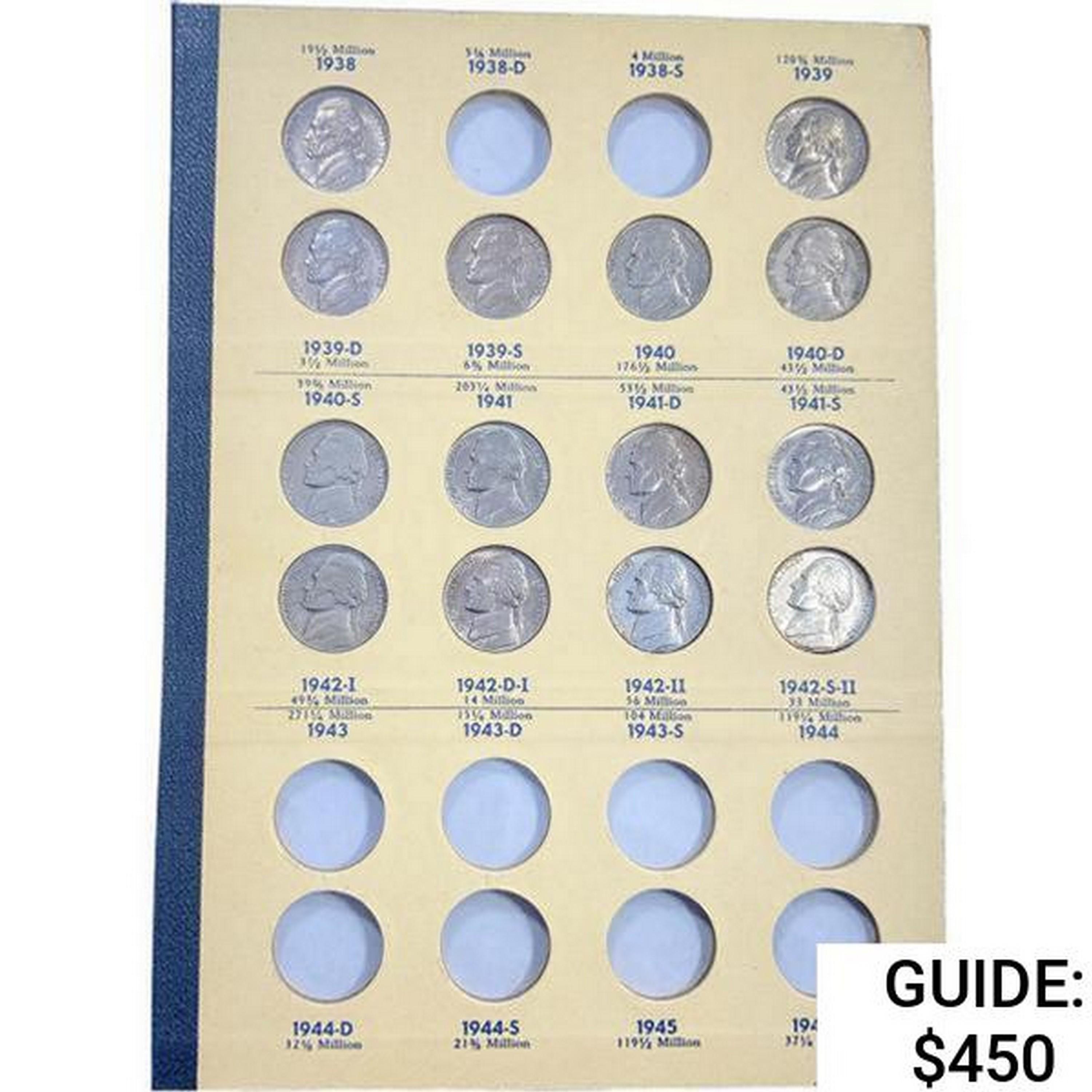 1938-1964 Jefferson Nickel Book (56 Coins)