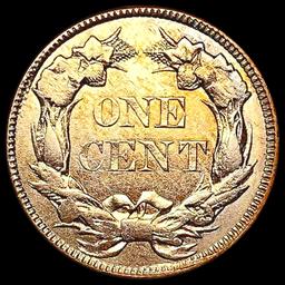1857 Toned Flying Eagle Cent CHOICE AU