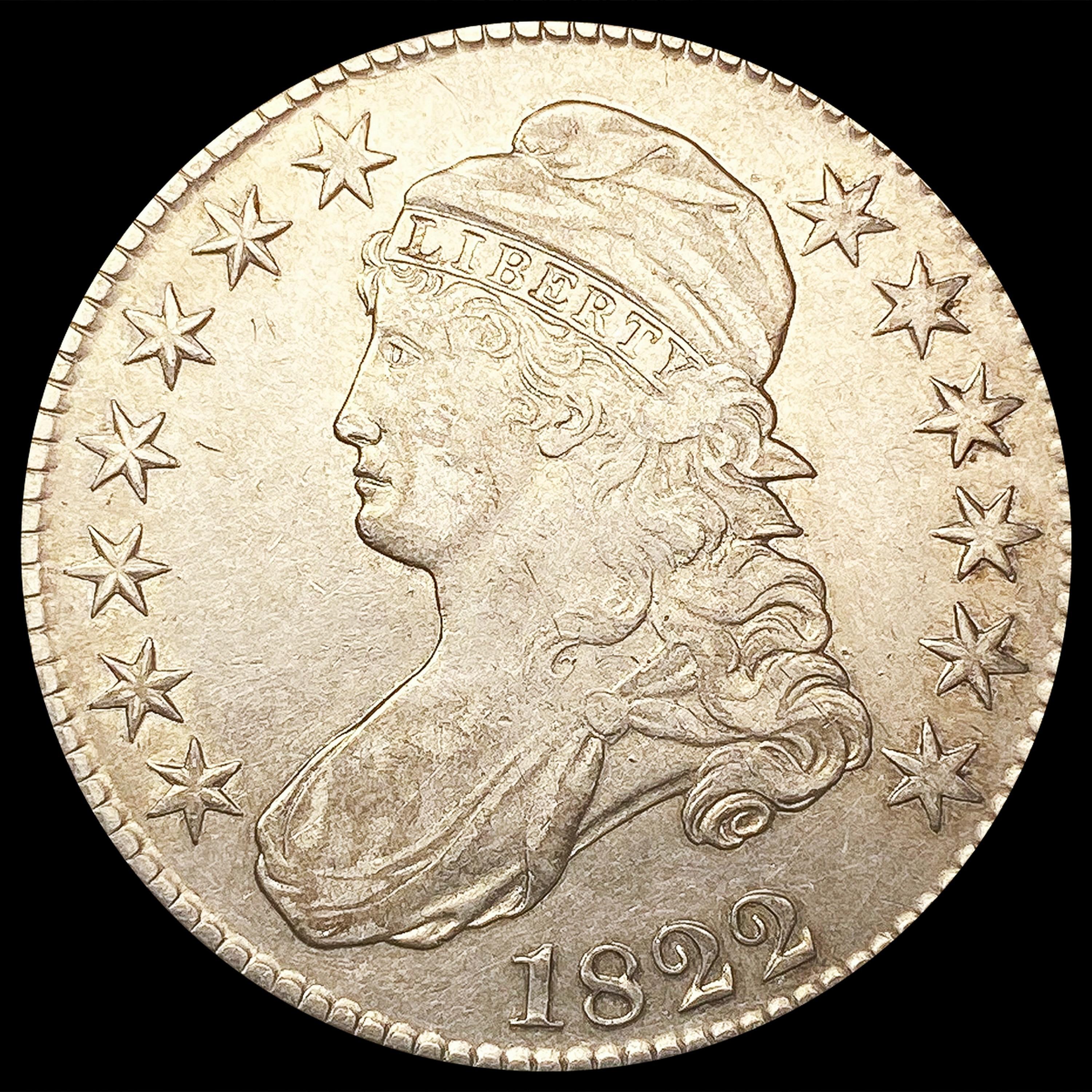 1822 Capped Bust Half Dollar CLOSELY UNCIRCULATED