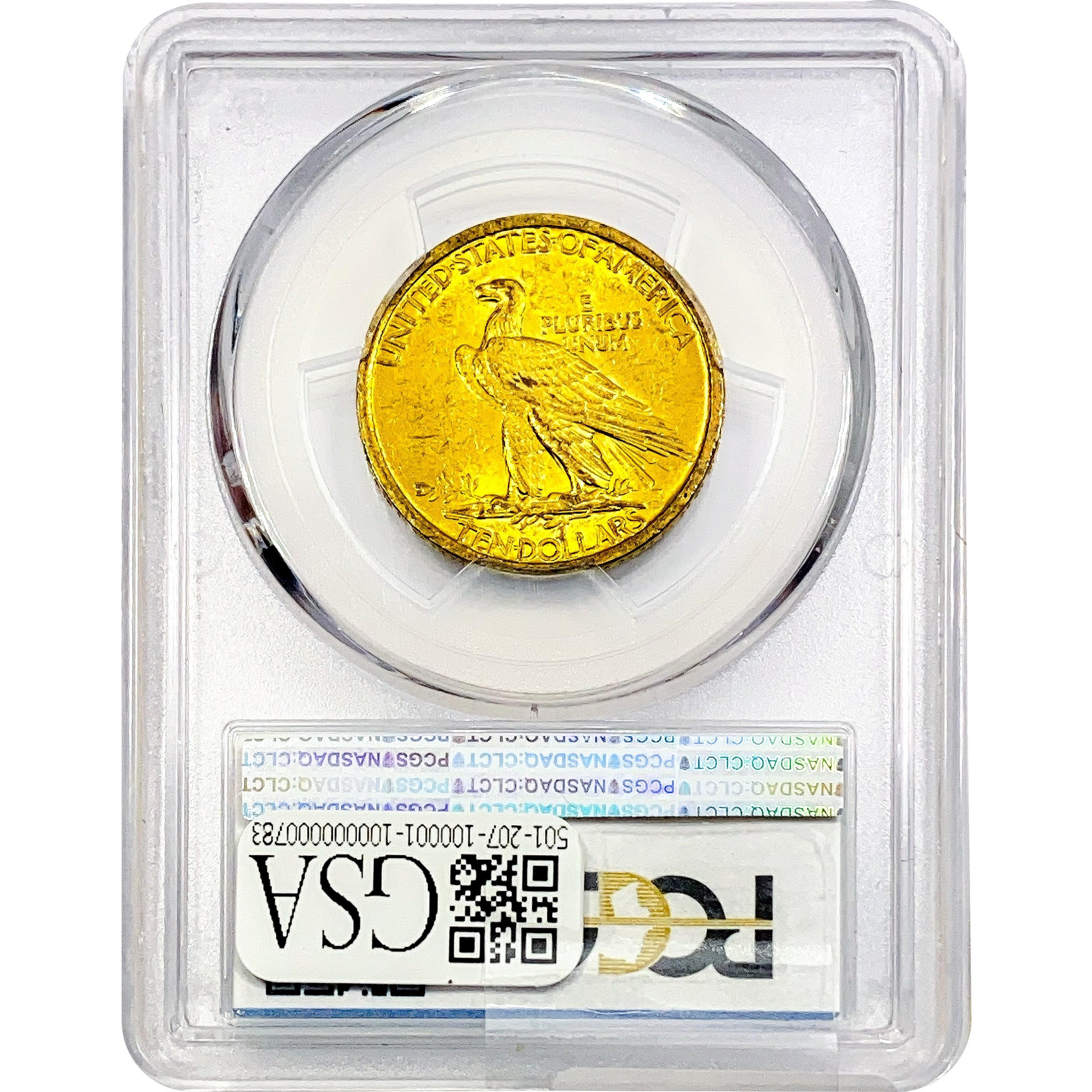 1908 $10 Gold Eagle PCGS MS63 No Motto