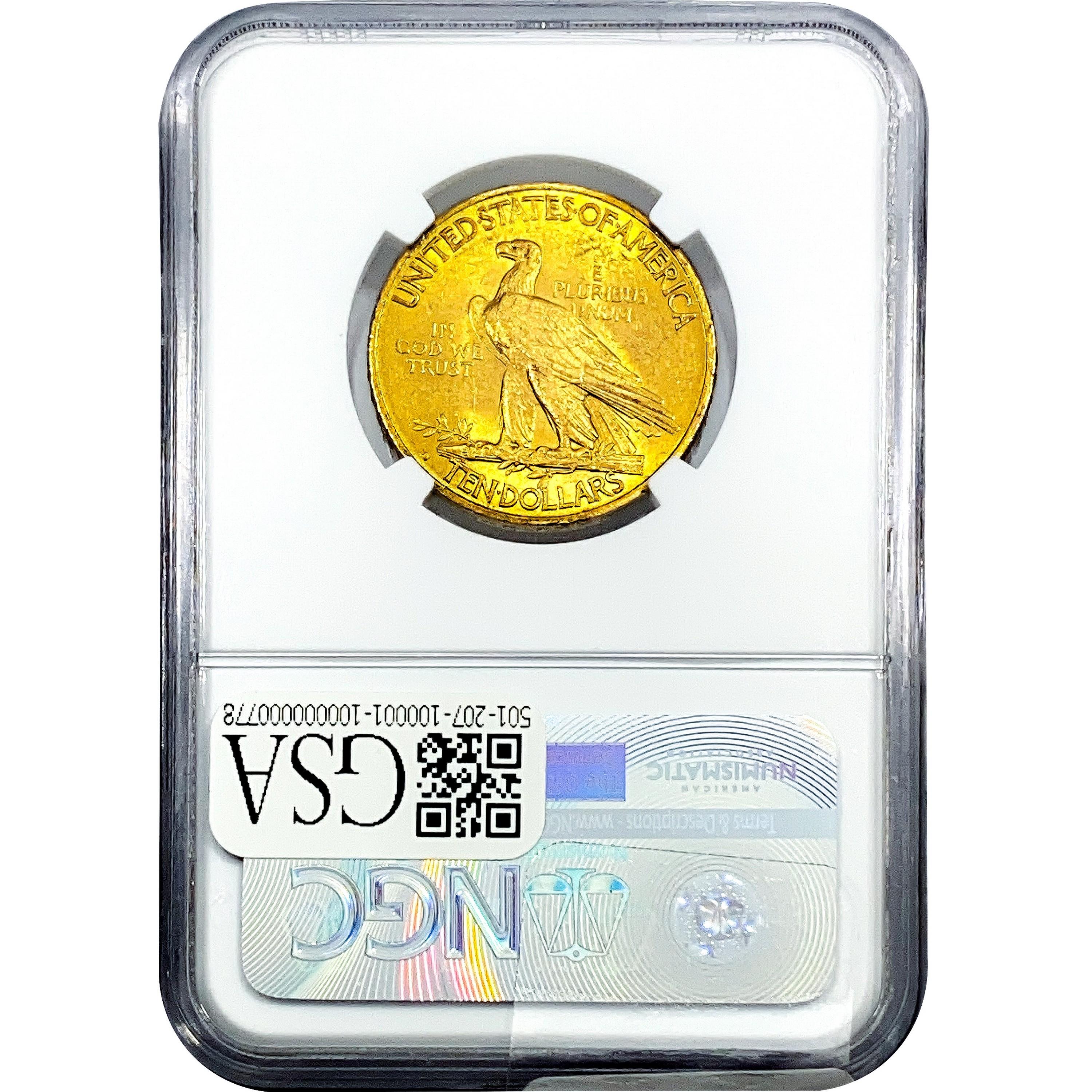 1916-S $10 Gold Eagle NGC MS62