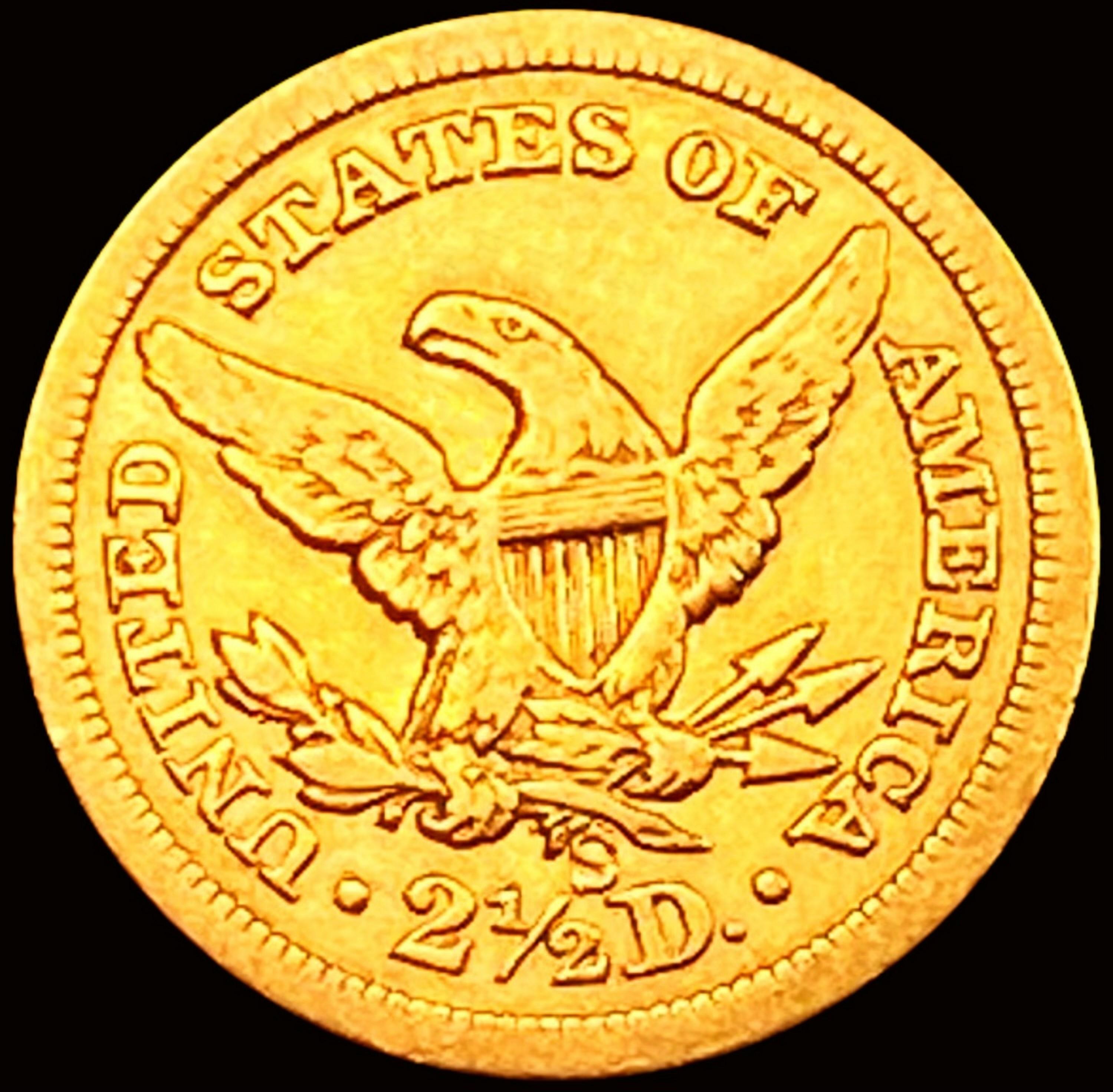 1861-S $2.50 Gold Quarter Eagle CHOICE AU