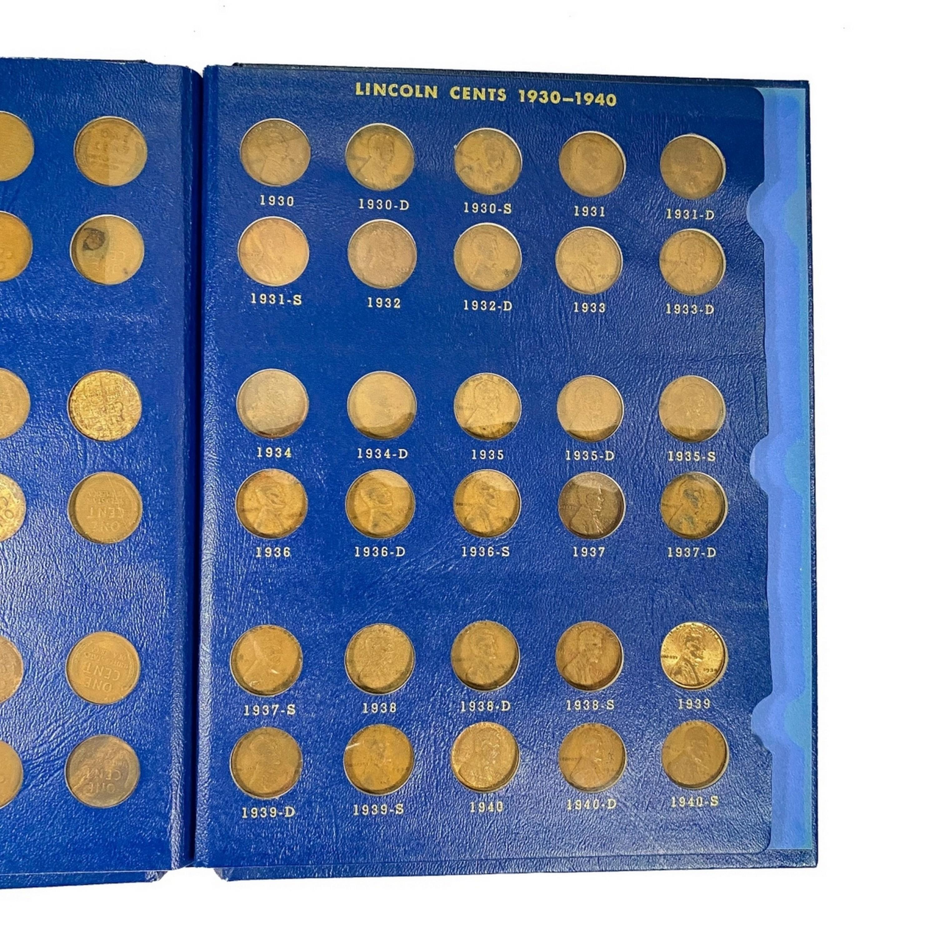 1909 - 1940 Lincoln Head Cent Book (87 Coins)