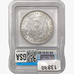 1893 Morgan Silver Dollar ICG AU55