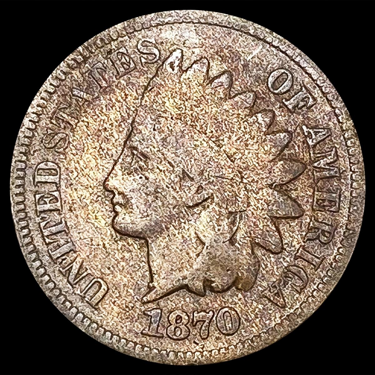 1870 Indian Head Cent LIGHTLY CIRCULATED