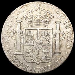 1820-Mo JJ Mexico Silve8 Reales LIGHTLY CIRCULATED