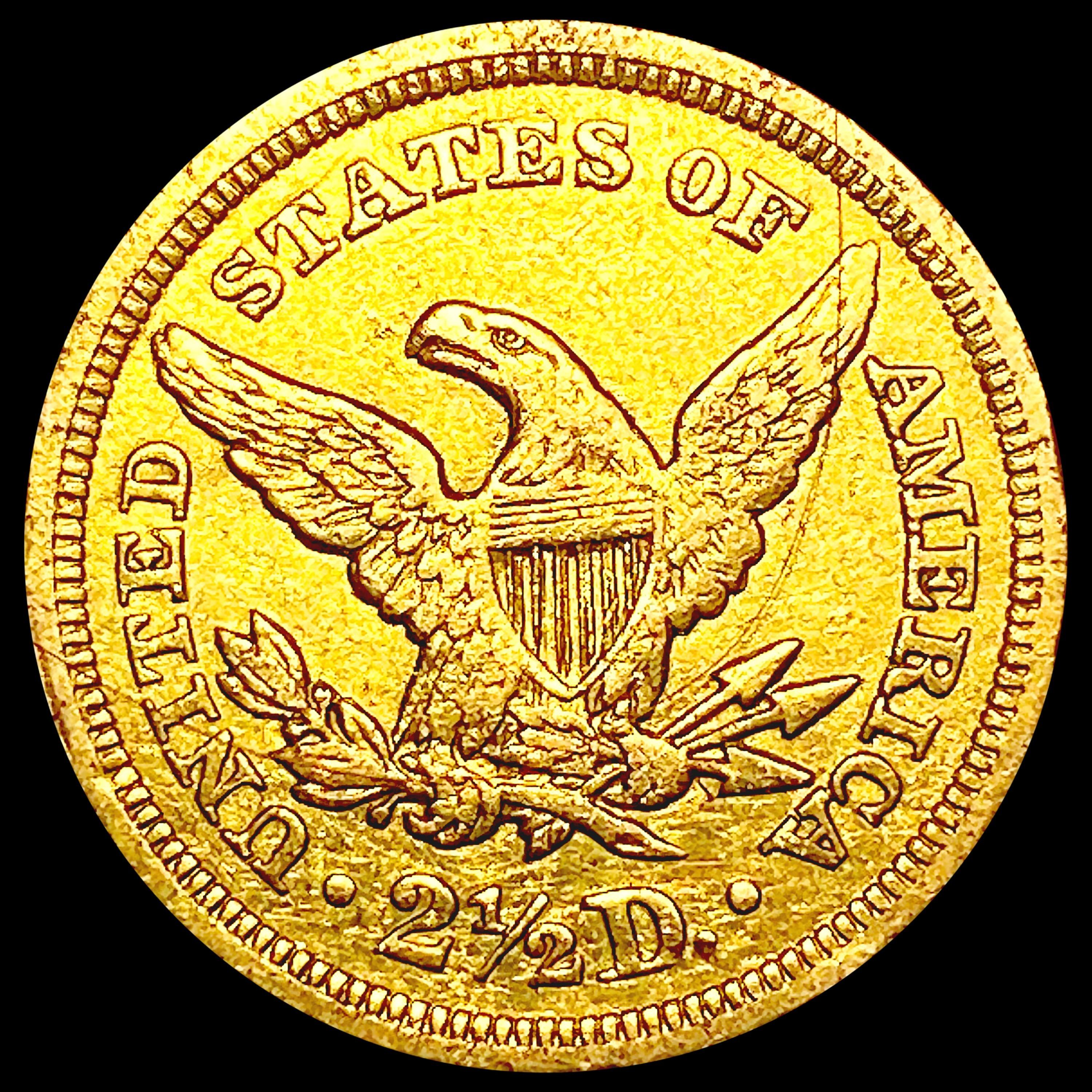 1850 $2.50 Gold Quarter Eagle NEARLY UNCIRCULATED