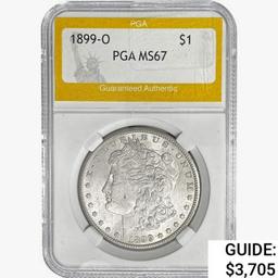 1899-O Morgan Silver Dollar PGA MS67