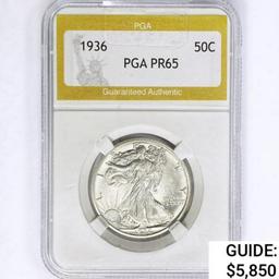 1936 Walking Liberty Half Dollar PGA PR65