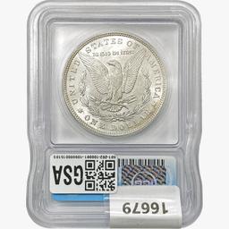 1887 Morgan Silver Dollar ICG MS63