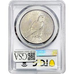 1927 Silver Peace Dollar PCGS MS62