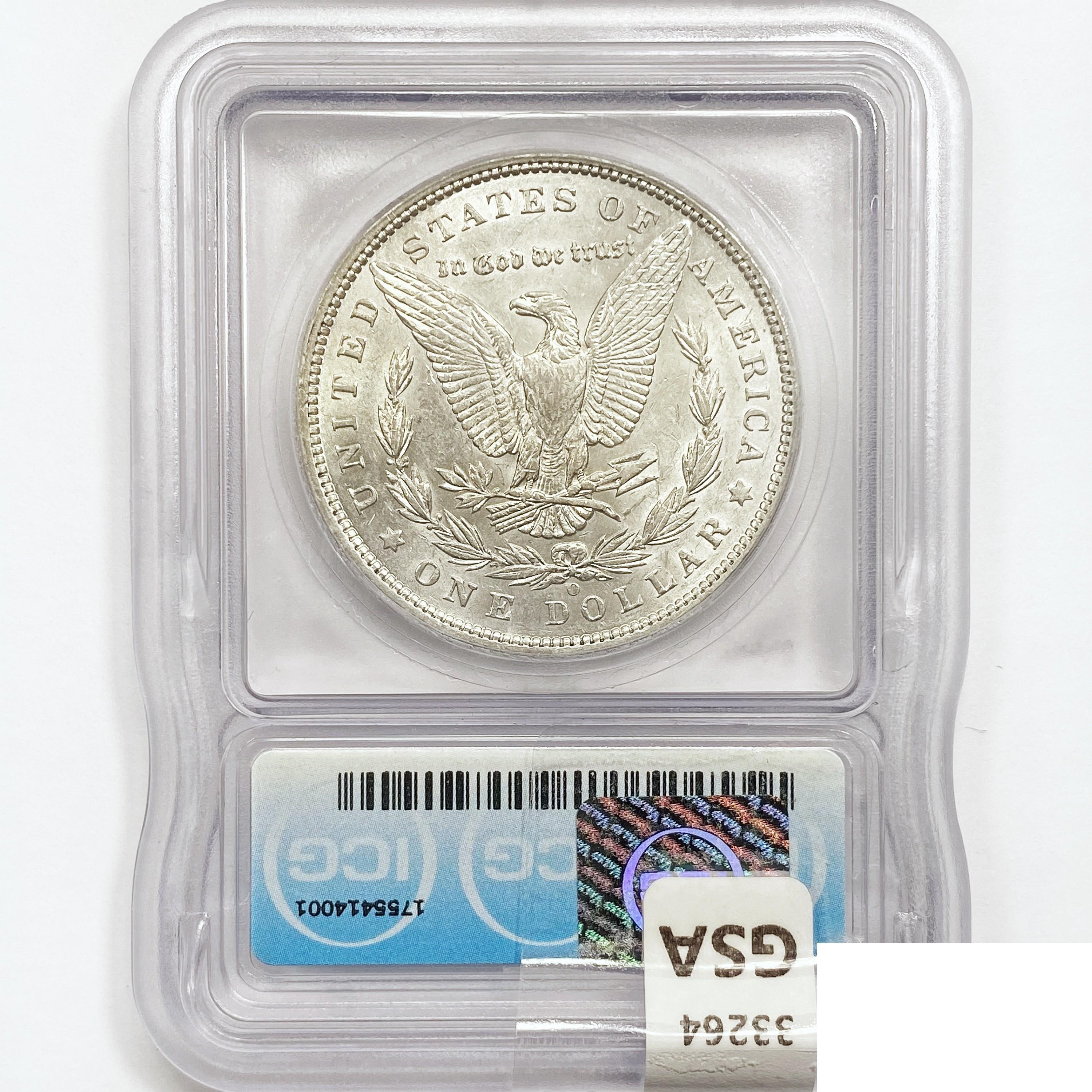 1897-O Morgan Silver Dollar ICG AU55