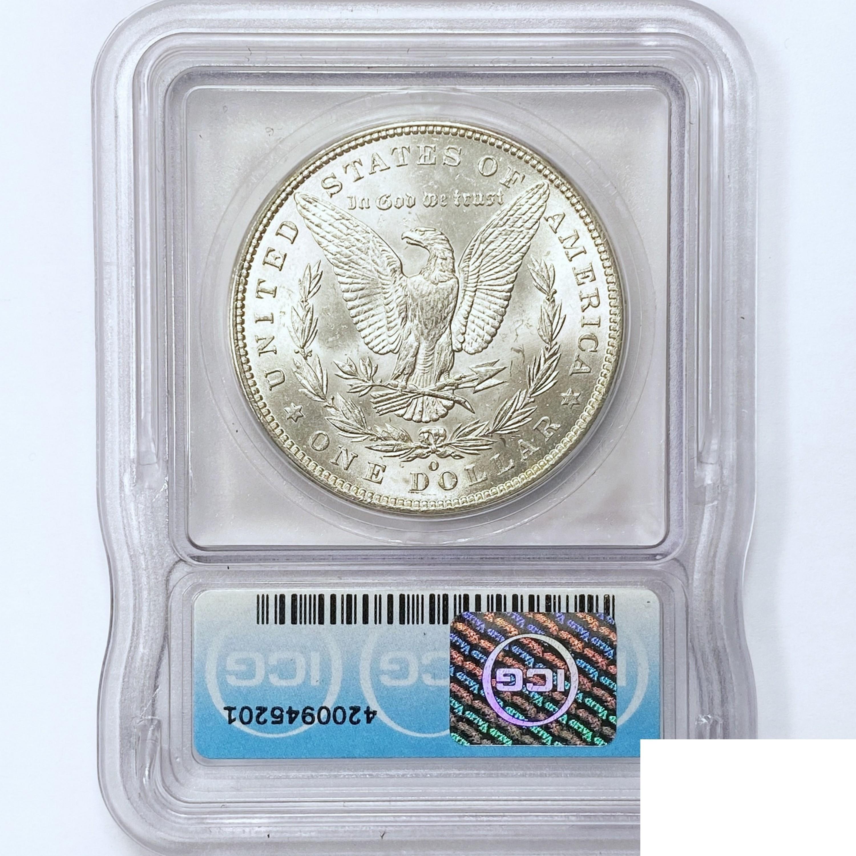1887-O Morgan Silver Dollar ICG MS63+
