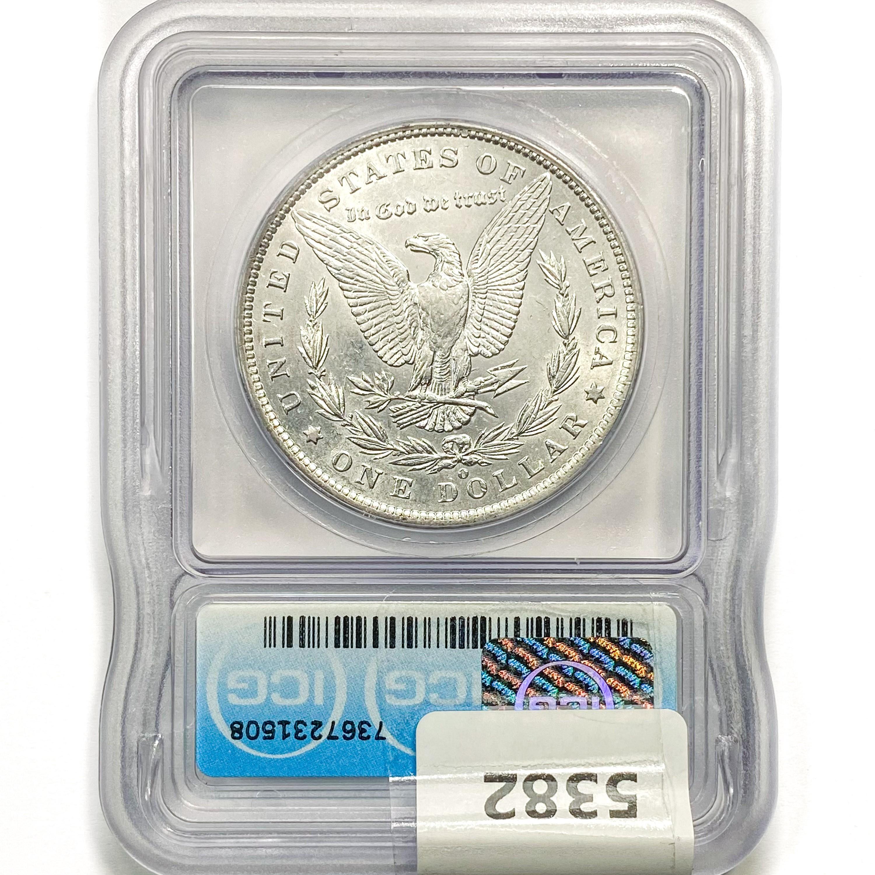 1886-O Morgan Silver Dollar ICG AU58