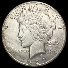 1927 Silver Peace Dollar NEARLY UNCIRCULATED