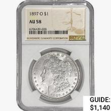 1897-O Morgan Silver Dollar NGC AU58