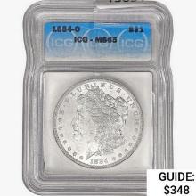 1884-O Morgan Silver Dollar ICG MS65