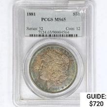 1881 Morgan Silver Dollar PCGS MS65