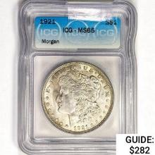 1921 Morgan Silver Dollar ICG MS65