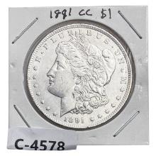 1891-CC Morgan Silver Dollar