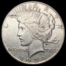 1934-S Silver Peace Dollar CLOSELY UNCIRCULATED