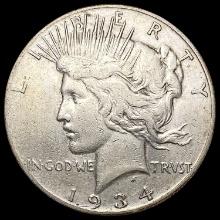 1934-S Silver Peace Dollar CLOSELY UNCIRCULATED