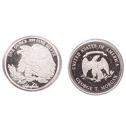 - US George T Morgan 1oz Silver Sounds [2 Coins]