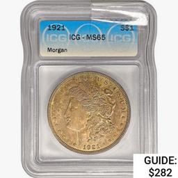 1921 Morgan Silver Dollar ICG MS65