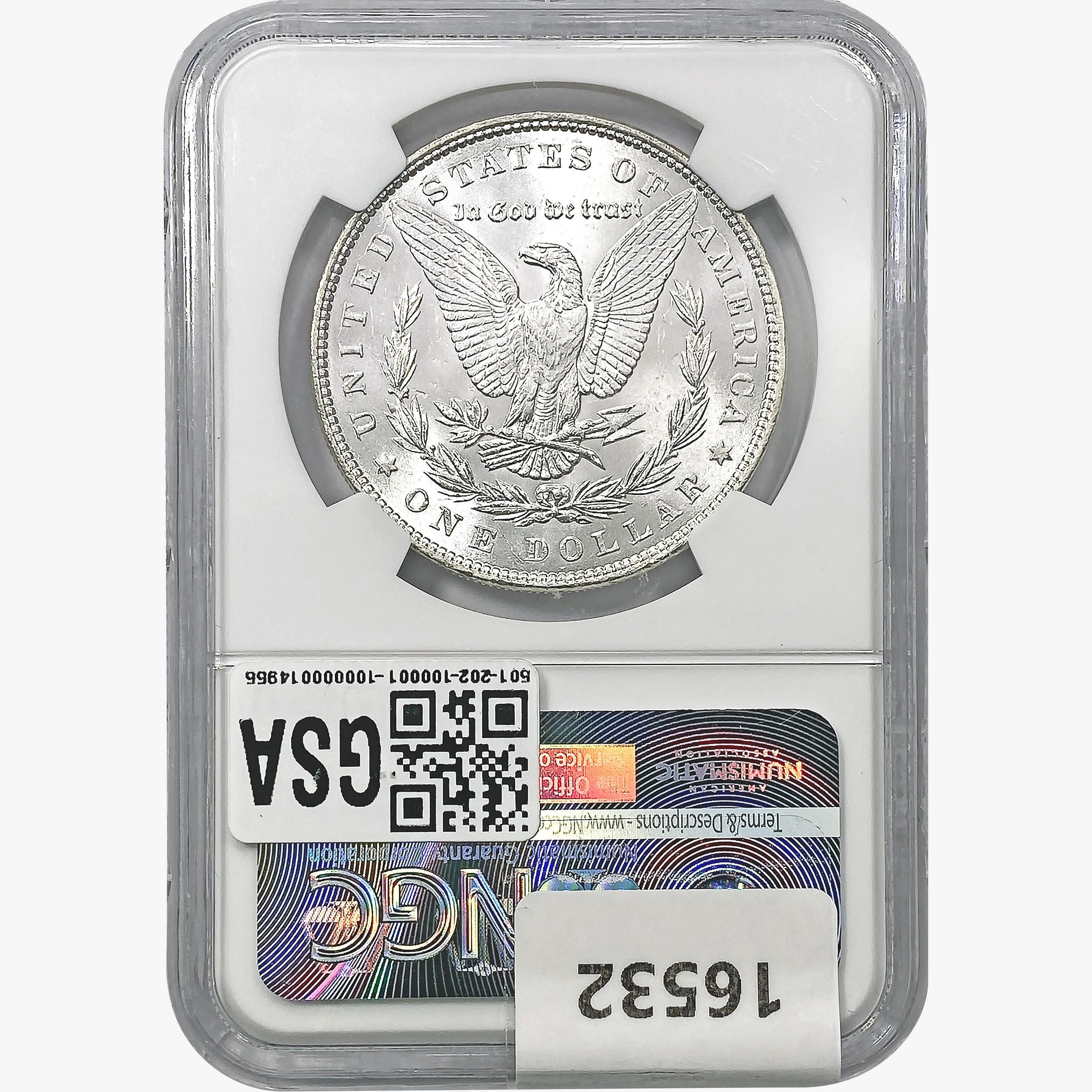 1886 Morgan Silver Dollar NGC MS65 Littleton Selec
