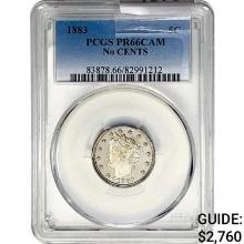 1883 Liberty Victory Nickel PCGS PR66 CAM No Cents