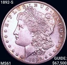 1892-S Morgan Silver Dollar UNCIRCULATED