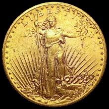 1910-D $20 Gold Double Eagle UNCIRCULATED