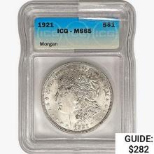 1921 Morgan Silver Dollar ICG MS65