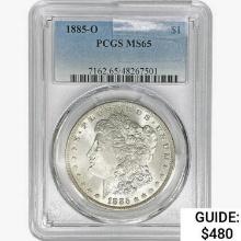 1885-O Morgan Silver Dollar PCGS MS65