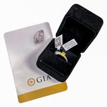 14K 1.48 CTW Diamond Ring Set (Fancy Yellow cente