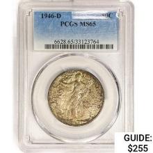 1946-D Walking Liberty Half Dollar PCGS MS65