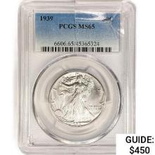 1939 Walking Liberty Half Dollar PCGS MS65