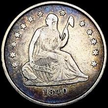 1840-O Seated Liberty Quarter LIGHTLY CIRCULATED