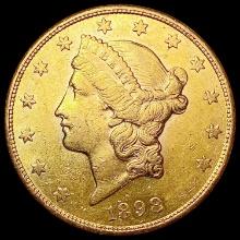 1898-S $20 Gold Double Eagle UNCIRCULATED