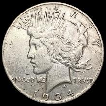 1934-S Silver Peace Dollar LIGHTLY CIRCULATED