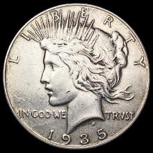 1935 Silver Peace Dollar CLOSELY UNCIRCULATED