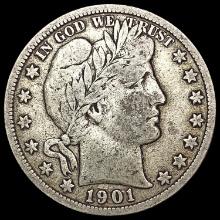 1901-S Barber Half Dollar LIGHTLY CIRCULATED