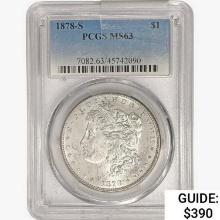 1878-S Morgan Silver Dollar PCGS MS63