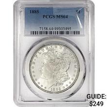 1885 Morgan Silver Dollar PCGS MS64